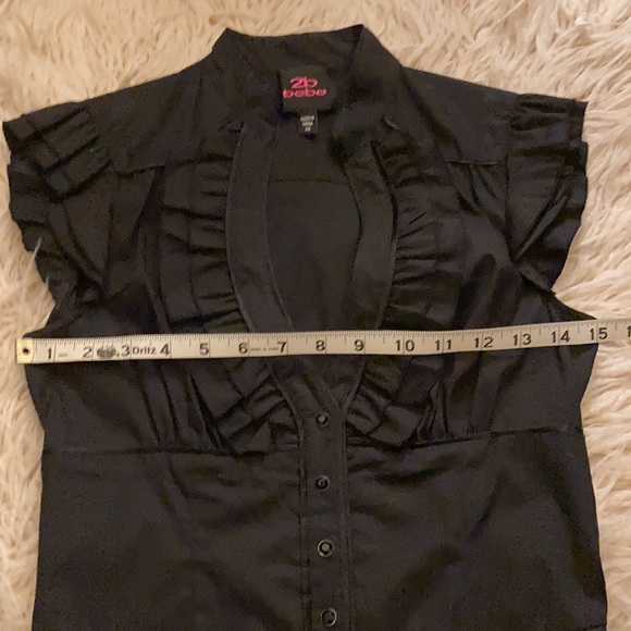 Black BeBe top xs - Picture 9 of 11